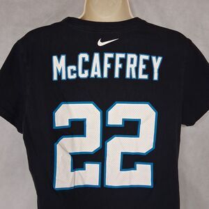 Nike Christian McCaffrey Carolina Panthers Jersey T-Shirt Women's Large Black